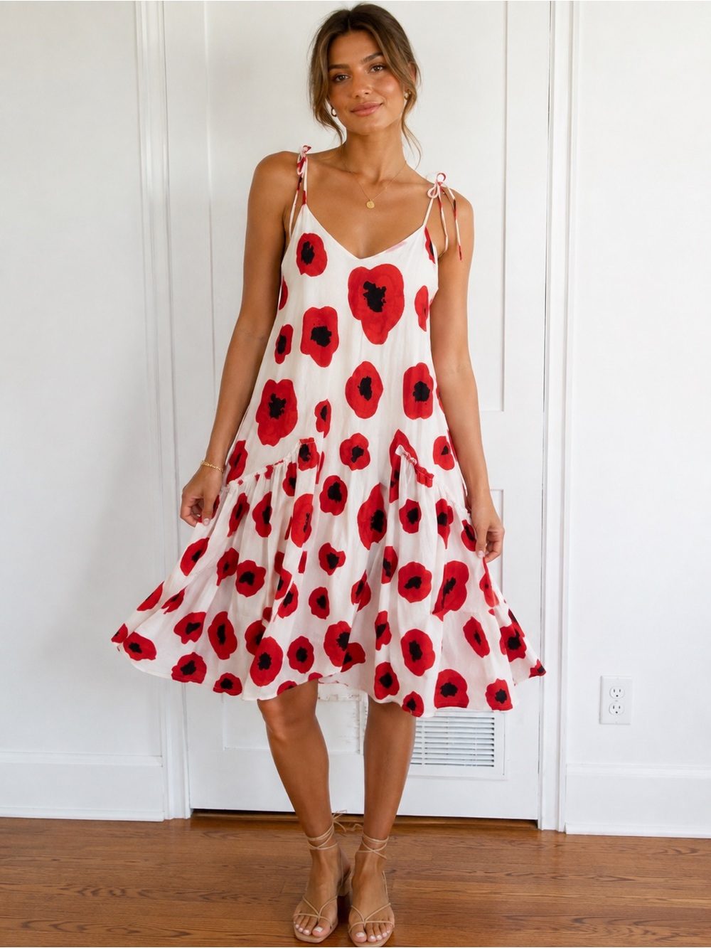 MII COLLECTION pina dress in poppy XS